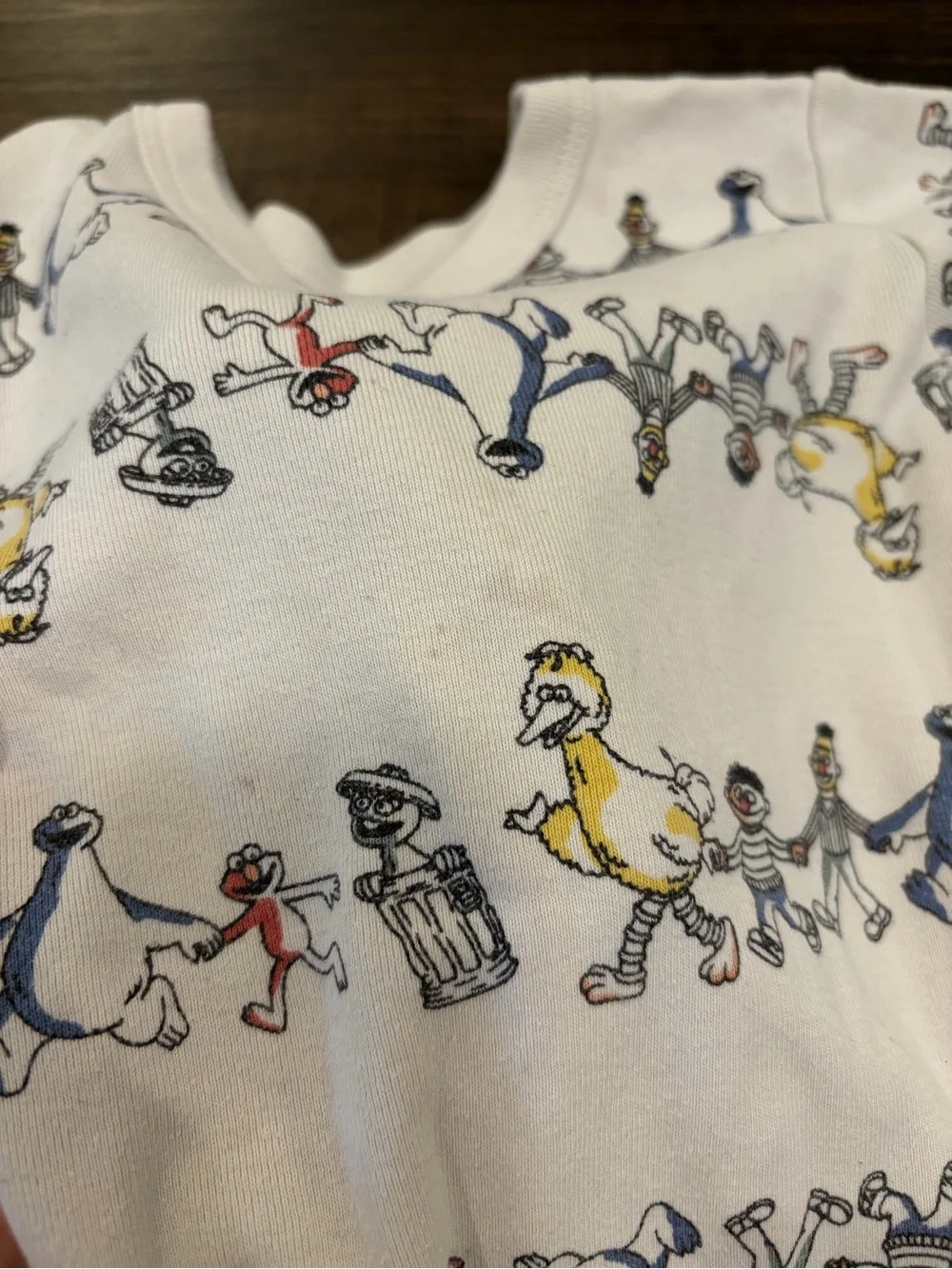 Baby Gap 3T Sesame Street Pajama Set Elmo Cookie Monster Organic Cotton